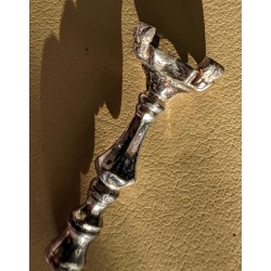 Paire de bougeoirs miniature en argent