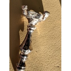 Paire de bougeoirs miniature en argent