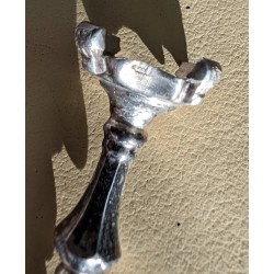 Paire de bougeoirs miniature en argent