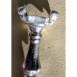Paire de bougeoirs miniature en argent