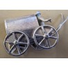 Chariot couvert en argent