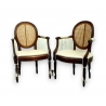Paire de fauteuils Louis XVI.
