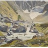 Tableau \"Mont Collon\" signé R. JEAN-MAIRET