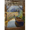 Tableau \"Zugersee\" signé E. LEONHARDT