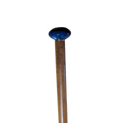 Lapis lazuli-handled walking stick