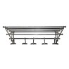 Meurice coat rack with 5 hooks and rails