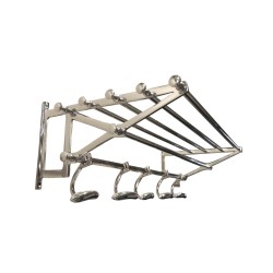 Meurice coat rack with 5 hooks and rails