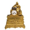 Elegant ‘Empire’ Court Clock in gilded bronze