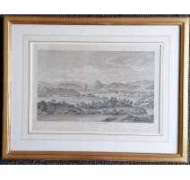 Gravure "VUE DE LA VILLE DE BERNE" par PERIGNON