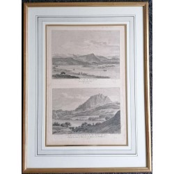 Engraving entitled "VIEW OF LAKE LUCERNE" by PERIGNON