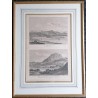 Engraving entitled "VIEW OF LAKE LUCERNE" by PERIGNON
