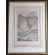 Gravure "VUE DU MONT GEMMI" par LE BARBIER