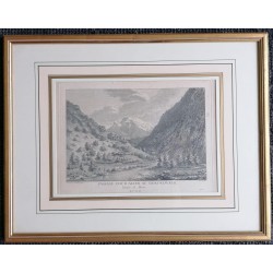 Engraving entitled "GRINDELWALD" by BARBIER LAINÉ