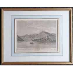 Engraving entitled "CHATEAU DE BUEHENAS" by PERIGNON