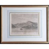 Engraving entitled "CHATEAU DE BUEHENAS" by PERIGNON