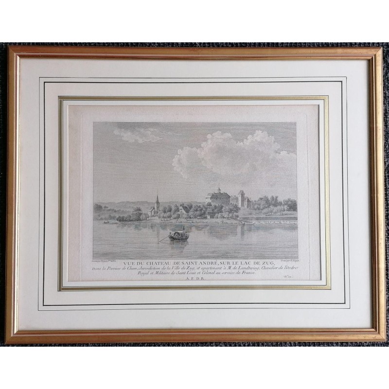 Engraving entitled "CHATEAU DE SAINT ANDRÉ" by PERIGNON