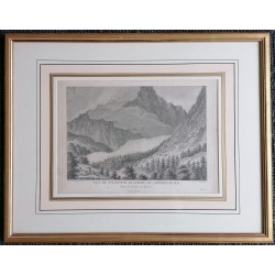 Engraving entitled ‘GLACIERE DU GRINDELWALD’ by BARBIER