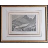 Engraving entitled ‘GLACIERE DU GRINDELWALD’ by BARBIER