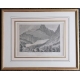 Gravure "GLACIERE DU GRINDELWALD" par BARBIER