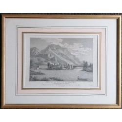 Engraving entitled ‘JUNCTION OF THE RHINE’ by BESSON