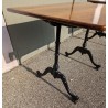 Table de bistrot à plateau rectangulaire