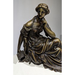 Bronze \"La lecture\" d\'après REVILLON