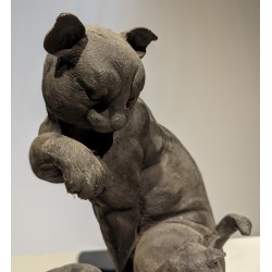Bronze \"Chat et son petit\"
