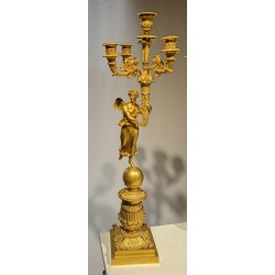Paire de girandoles Empire à 5 lumières