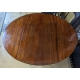 Oval drop-leaf table, inlaid.