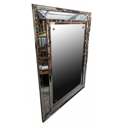 Grand miroir réctangulaire de Murano