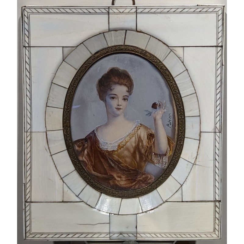 Miniature \"Femme à la pomme\" signée POTINT