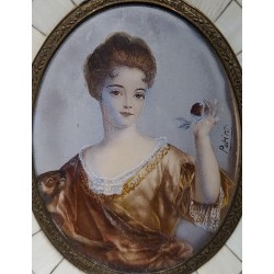 Miniature \"Femme à la pomme\" signée POTINT