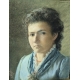 Tableau "Autoportrait" signé GRIOT 1885