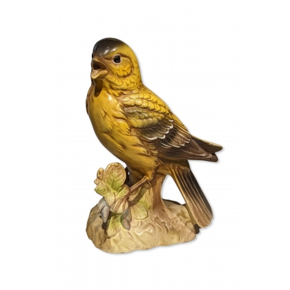 Oiseau jaune en céramique