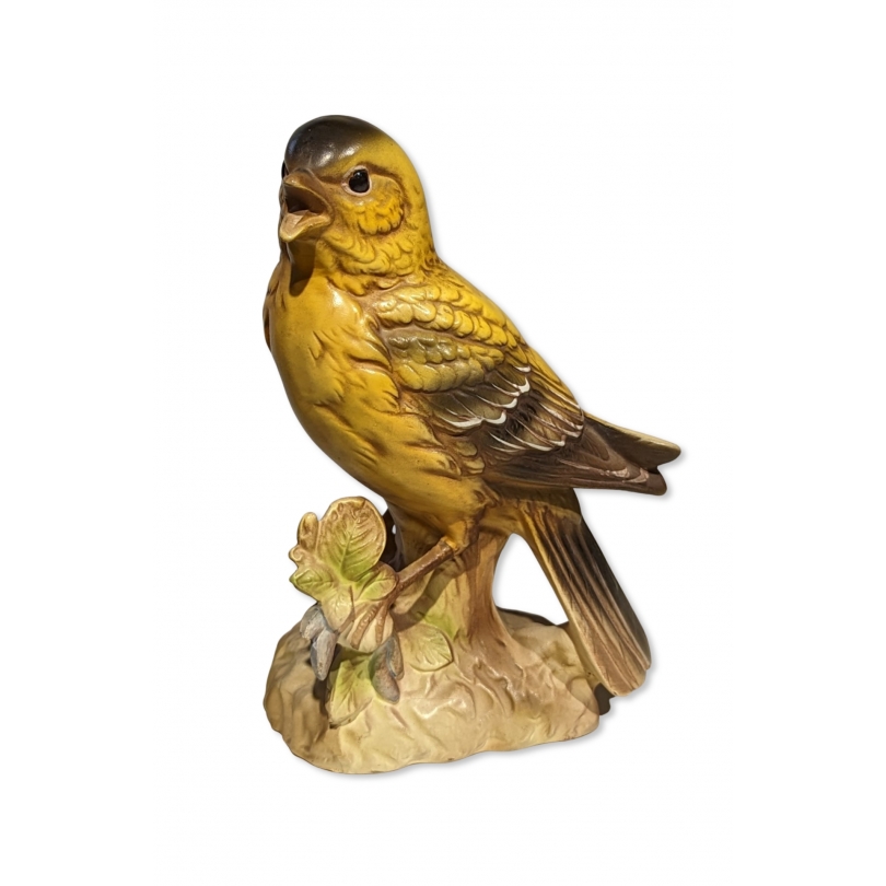 Oiseau jaune en céramique