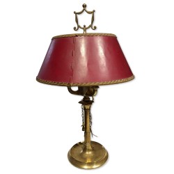 Lampe Florentine abat-jour rouge