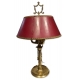 Lampe Florentine abat-jour rouge