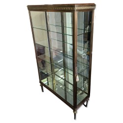 Vitrine style Louis XVI plateau en acajou