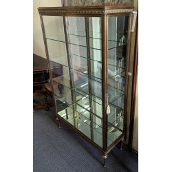 Vitrine style Louis XVI plateau en acajou