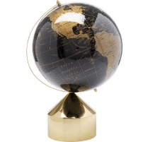 Globe noir et or