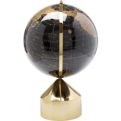 Globe noir et or