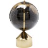 Globe noir et or