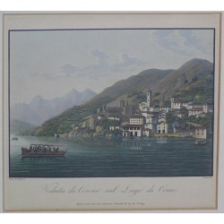 32er-Set mit Stichen „Comer See, Lecca und Lugano“ von Moinat SA – Antiquitäten und Dekoration – Stiche, Lithografien