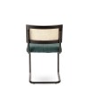 Chaise Danny Cannage Bleue canard