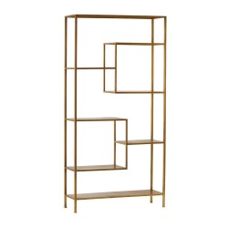 Etagère en métal doré