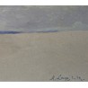 Tableau \"Lac à Vilette\" signé M. LOUP DE R.