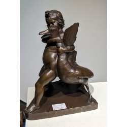 Bronze \"Enfant et Cygne\"