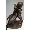 Bronze \"Enfant et Cygne\"