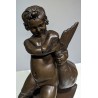 Bronze \"Enfant et Cygne\"