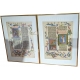 Paire de reproductions de pages de bible